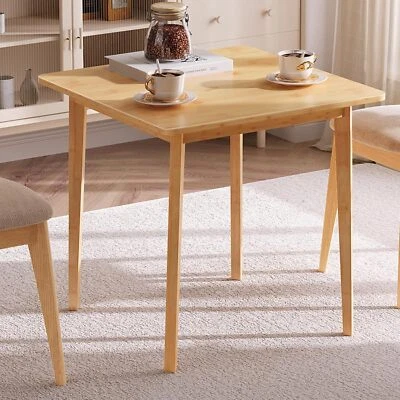 HOOBRO Bamboo Dining Table Dining Table for 2 Kitchen Table for Small Space - Image 1 of 4