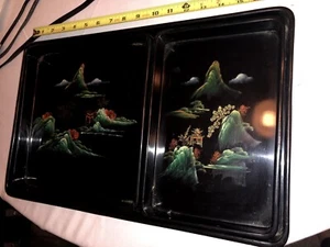 Antique Japanese Trays, set of 3 - Picture 1 of 4