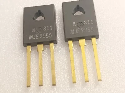2X Transistor Motorola MJE2955 vintage.