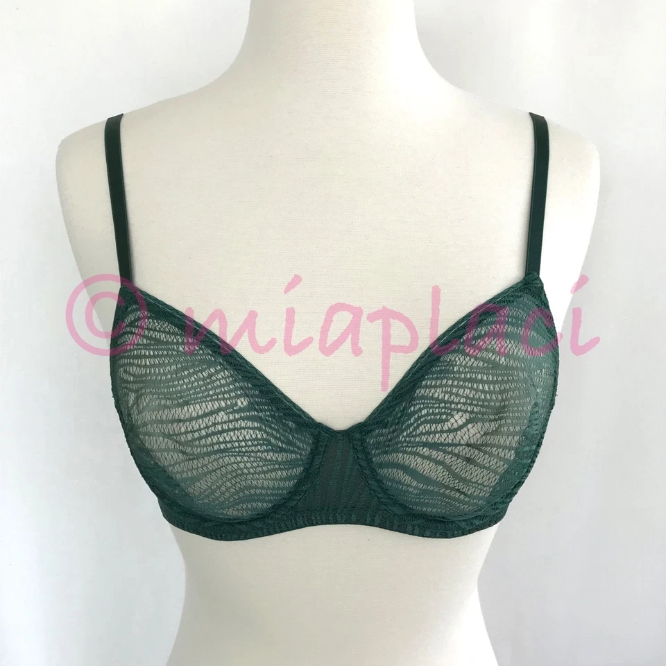 Sujetador con aros Studio La Perla Daphne #906131 verde 34B nuevo con etiquetas Foto 1 de 4