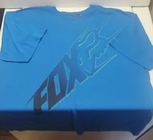 Camiseta Fox Racing para hombre talla azul XL Fox Tech activa al aire libre carreras ropa deportiva. - Imagen 1 de 7