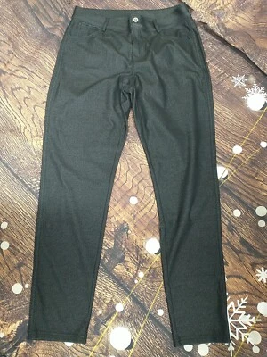 Yelete Knit Denim Jegging Legging Black SIZE XXL - Image 1 of 4