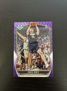 2022-23 Bowman Chrome University ZACH EDEY 1ST PURPLE SHIMMER REFRACTOR #79