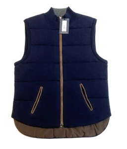 Neu Hart Schaffner Marx extrafeine gefütterte Wollweste für Herren marineblau Small UVP $ 250 - Bild 1 von 5