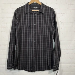 Camisa Apt.9 Ajuste Moderno Abotonada Para Hombres Grande Negra Corbata Manga Larga Nueva con Etiquetas - Imagen 1 de 10
