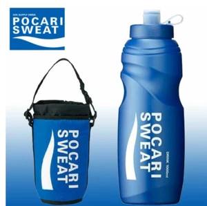 Pocari Sweat Sports Drink Water Bottle 1000ml & Carry Case NEW - Picture 1 of 8