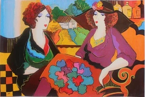 Patricia Govezensky - Original Serigraphie auf Papier "Villa Saint Tropez" - Bild 1 von 3