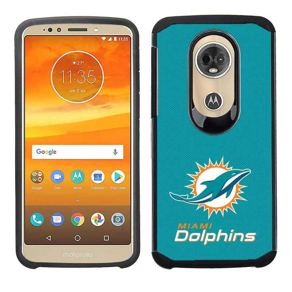Funda con licencia PBG NFL Miami Dolphins para Motorola Moto E5 Plus, E5 Supra Foto 1 de 1