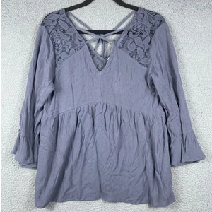 Charming Charlie Womens Long Sleeve Blouse Size M NWT - Picture 1 of 13