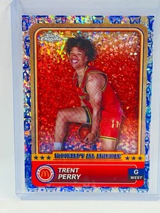 2024 Topps Chrome McDonalds All American Trent Perry McFlurry Refractor 90 - Picture 1 of 2
