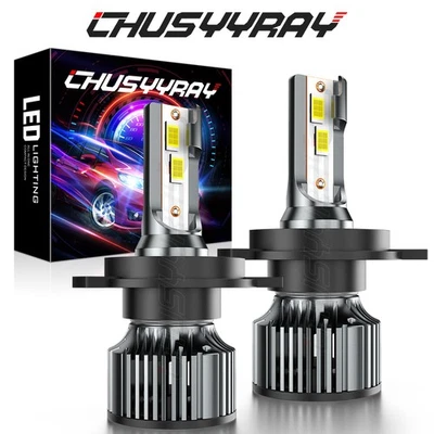 Комплект светодиодных ламп для фар дальнего и ближнего света H4 9003 6000K белые сменные галогенные - Изображение 1 из 4