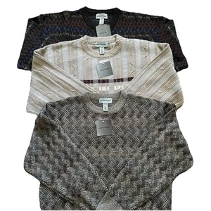 David Taylor Men’s Sweater Lot (3) Medium NWT Knit Pullover Crewneck - PERFECT - Picture 1 of 8