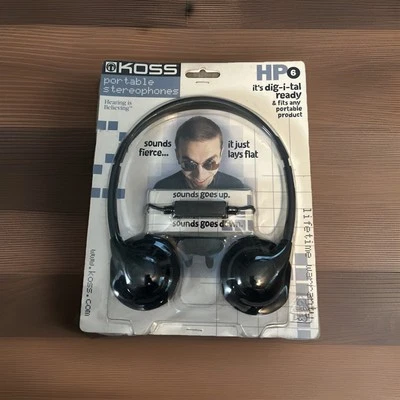 Vintage Koss HP/6 Stereo Headphones with Volume Control on Cord New In Package - Image 1 of 2