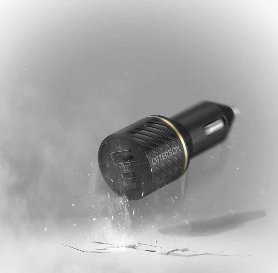 Cargador de coche OtterBox doble puerto USB-A - negro Foto 1 de 3