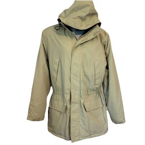 Land’s End Men’s Squall Waterproof Insulated PolarTec Parka Tan Size Large Tall - Picture 1 of 21