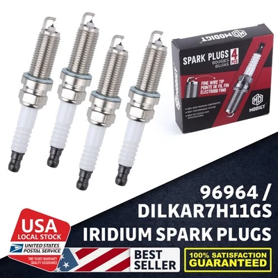 4x bujías de iridio 96964/DILKAR7G11GS OEM para Nissan Armada 2017-2020 NV2500 Foto 1 de 4