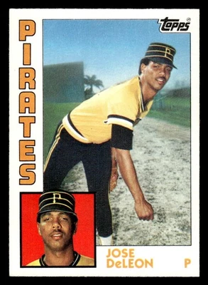 1984 Topps #581 Jose DeLeon Rookie Card Pittsburgh Pirates - Image 1 of 2