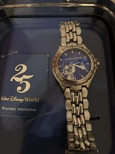 Vintage Disney World Sorcerer Mickey Mouse Watch 25th Anniversary Needs Battery - Picture 1 of 5