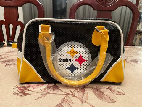Most Valuable Fan By Little Earth Black Pittsburgh Steelers Bowler Bag Cover