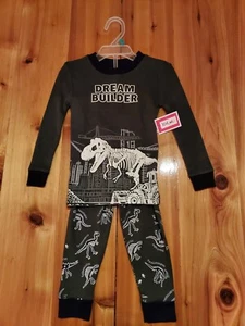 Dream Builder, Dinosaurs Snug Fitting 2-Piece Pajama Set By Kidgets-Size 3T-NWT - Picture 1 of 6