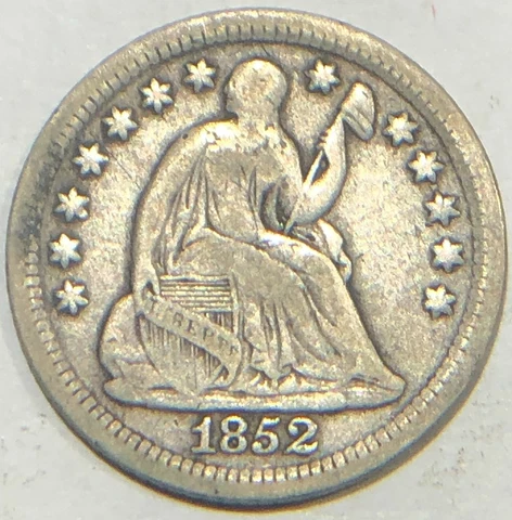 1852-O Seated Liberty Silver Half Dime Cover