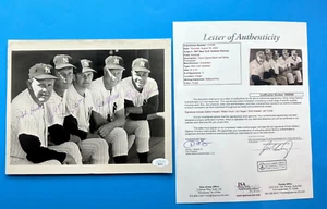 HOWARD HOUK HEGAN HOWSER TURNER ~5 Autos/Signed Photo ~1967 NYY~ JSA LOA XX66592 - Picture 1 of 18