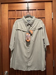 Men’s Habit Short Sleeve Button Up Solar Factor Fishing Shirt-Size XL-New W/Tags - Picture 1 of 9