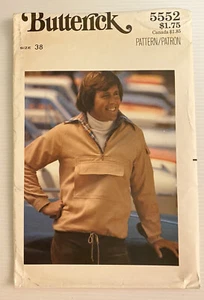 Butterick 5552 Vintage 70s Sewing Pattern Men's Jacket Size: 38 - Picture 1 of 9