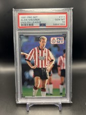 Alan Shearer 1991 Pro Set 2nd Year Card Southampton PSA POP 1