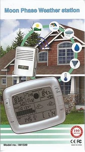 Digital Weather forecast station with Sunrise and Sunset times and moon phase - Picture 1 of 5