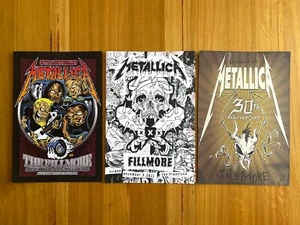 Metallica 30th Anniversary Fillmore Pushead Poster Metclub - RARE - 3 Posters - Picture 1 of 5