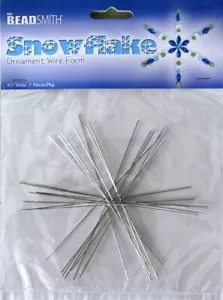 5 paquets de fil flocon de neige forme 4-1/2" total 35 pièces vous ajoutez perles attrape-rêves - Photo 1 sur 2