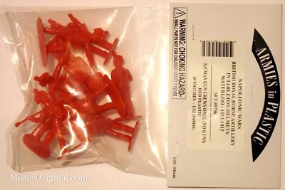 Armies in Plastic Napoleonic British Royal Horse Artillery Crews Tarleton 54mm - Image 1 of 3