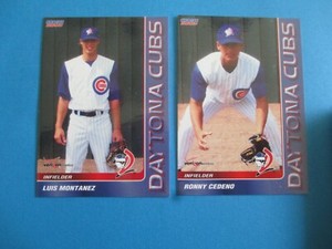  GEOVANY SOTO + RONNY CEDENO - 2003 Daytona Cubs set