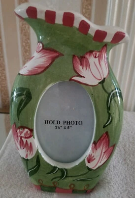 Shabby Chic Vintage Vase Shaped Picture Frame  - Image 1 of 3