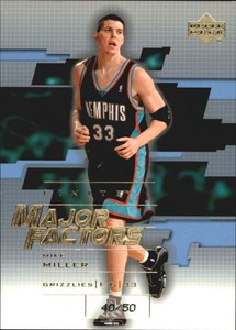 2003-04 Upper Deck Finite Gold Grizzlies Basketball Card #284 Mike Miller MF /50