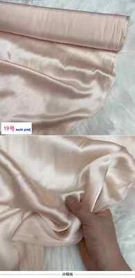 1Yard X 1.4Meter Natural Silk Charmeuse Fabric 16 momme Pure Silk Satin Material - Image 1 of 4