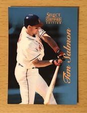 1996 SELECT CERTIFIED BASEBALL CERTIFIED BLUE TIM SALMON CALIFORNIA ANGELS