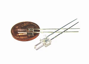 LED 2mm warmweiß 4-19V , kein Vorwiderstand nötig 8 Stück (Probierangebot) - Picture 1 of 2