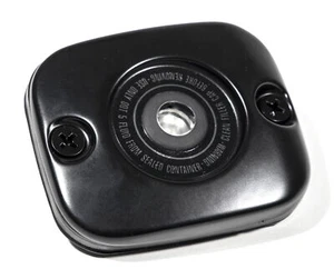 Hauptbremszylinderabdeckung vorne Schwarz f Harley Davidson 1996-2005 Handbremse - Picture 1 of 4