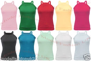 Mode Frauen Basic Trägertop ärmellos lässig Sommer Tank Top T-Shirt Unterwäsche - Bild 1 von 11
