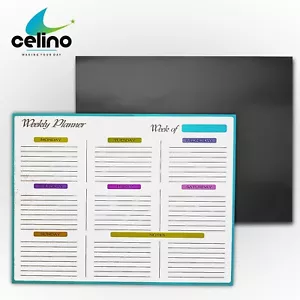 A3 Whiteboard Magnetic Weekly Planner Fridge Dry Wipe Family To Do List Reminder - Picture 1 of 5