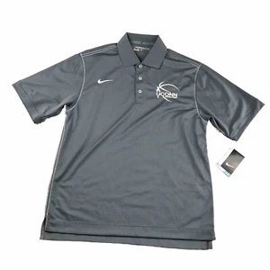 Nike UCONN Avery Point Shirt Mens Small Gray Golf Polo DriFit Stay Cool NWT - Picture 1 of 15