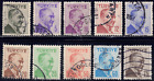 1956-57 Turkey SC# 1228-1242 - Kemal Ataturk - 12 Different Stamps - Used