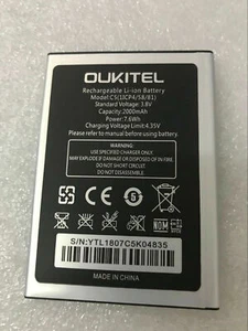 NEW Original Li-ion Battery For OUKITEL C5 1ICP4/58/8 3.8V 2000mAh - Picture 1 of 2