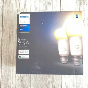 Philips Hue A19 LED Smart Light Bulbs, Flicker-Free 75W - E26 Base, 2pk - Picture 1 of 4
