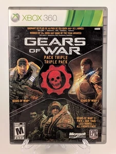 Gears of War Triple Pack (Microsoft Xbox 360)➡️CIB  - Tested - Excellent 📀s! - Picture 1 of 8