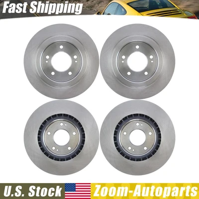 For 2018 Hyundai Elantra GT 4pcs Front + Rear Brake Rotors - Image 1 of 4