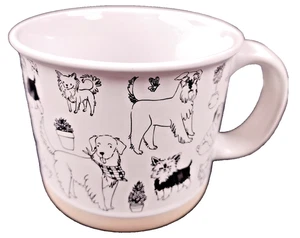 St. Nicholas Square Stoneware 14oz Mug Dogs  RN#73277 - Picture 1 of 4