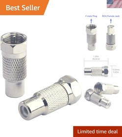 High-Quality RCA to F Type Adapter Pack for Classic Game Systems - Easy Install